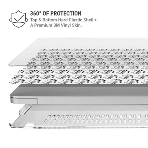 Bitcoin Pattern MacBook Air 15in (2023-2025) Case plus Skin